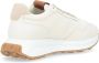 Hogan Ivoorleren sneakers met leren en gele details Beige Dames - Thumbnail 5