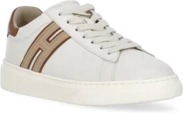 Hogan Ivoorleren Sneakers voor Vrouwen Beige Dames