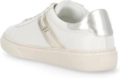 Hogan Metallic Leren Sneakers met Verwijderbaar Voetbed Beige Dames - Foto 7