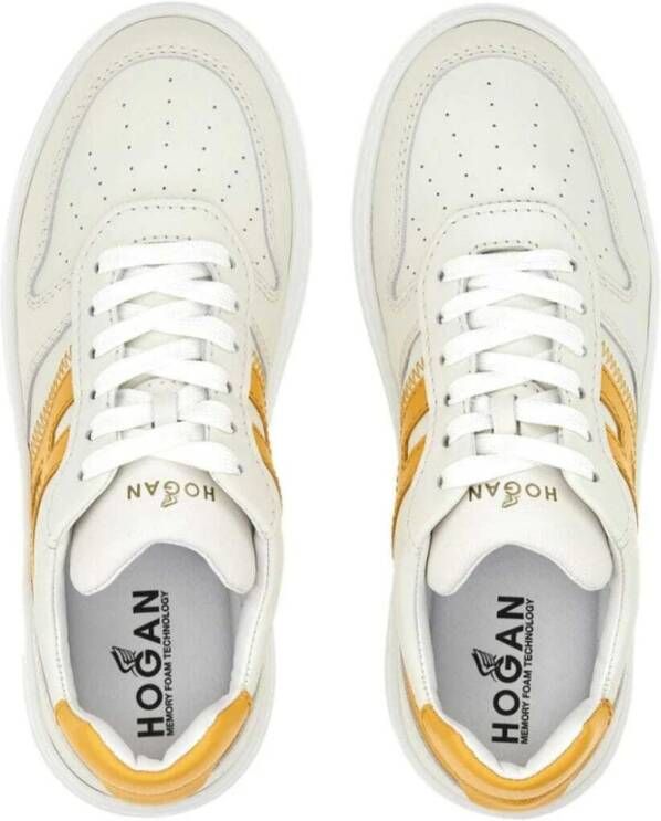 Hogan Ivory Leren Sneaker White Dames
