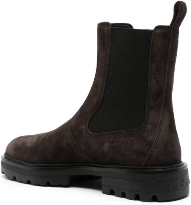 Hogan Klassieke Chelsea Boots in Palissandro Stijl
