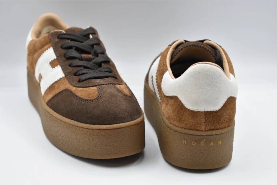 Hogan Koperen Veterschoenen Stijlvol Ontwerp
