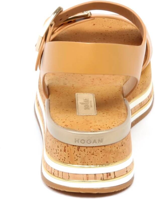 Hogan Kurk Sandaal Schoen met Gesp Detail