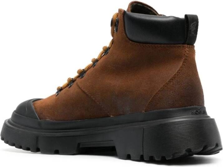 Hogan Lace-up Boots Bruin Heren