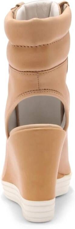 Hogan Lace-Up Peep-Toe Enkellaars