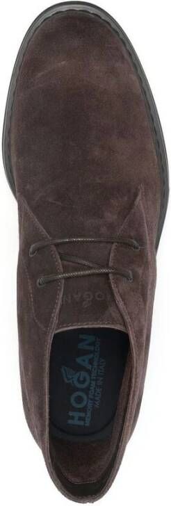 Hogan Laced Shoes Brown Heren