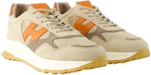 Hogan Leather sneakers Beige Dames