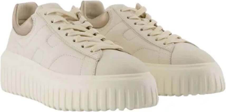 Hogan Leather sneakers Beige Dames