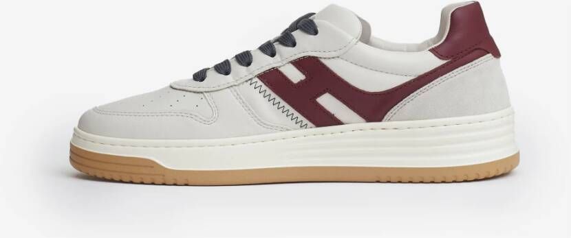 Hogan Leren Basket Style Sneakers