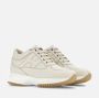 Hogan Leren damessneakers met zijdetail Beige Dames - Thumbnail 2