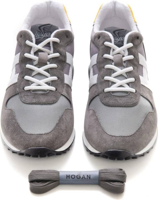 Hogan Leren Sneaker met Zijlogo