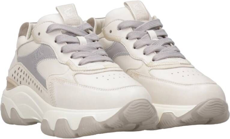Hogan Leren Sneakers met Geheugenschuim Binnenzool Multicolor Dames