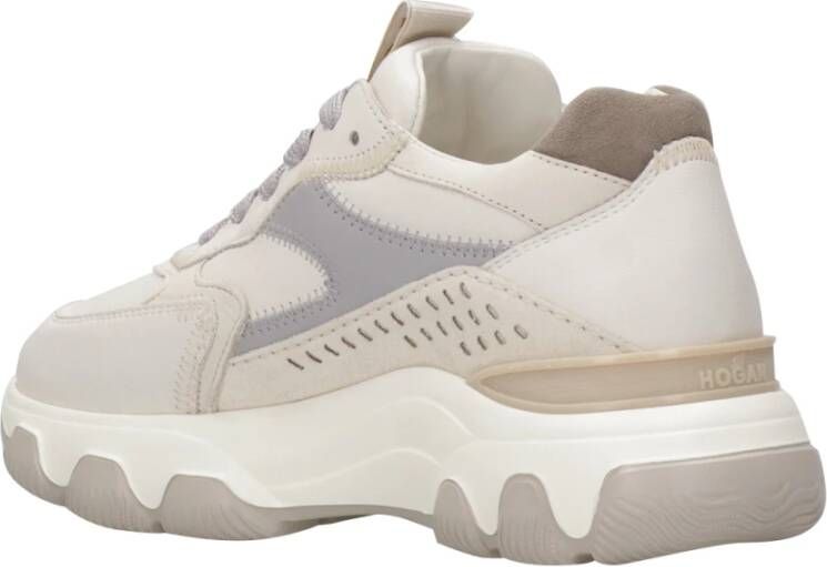 Hogan Leren Sneakers met Geheugenschuim Binnenzool Multicolor Dames