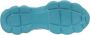 Hogan Leren Sneakers met Stoffen Inzetstukken Blue Dames - Thumbnail 3