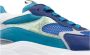 Hogan Leren Sneakers met Stoffen Inzetstukken Blue Dames - Thumbnail 5