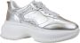 Hogan Leren Sneakers met Strass en Glitterveters Gray Dames - Thumbnail 2