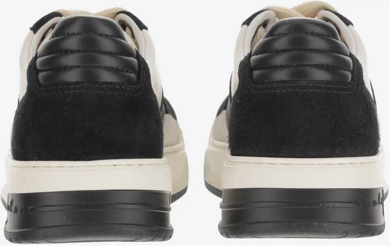 Hogan Leren Sneakers met Suède Inzetstukken Black Heren