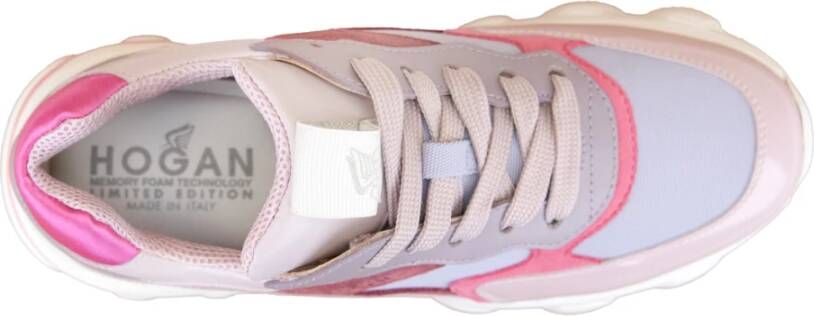 Hogan Leren Sneakers met Suède Inzetstukken Multicolor Dames