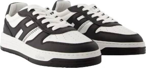 Hogan Leren sneakers van glad kalfsleer Zwart Dames