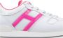 Hogan Leren Vetersneakers met Brand Logo - Thumbnail 2
