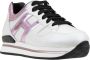Hogan Leren Vetersneakers met Merkdetails Multicolor Dames - Thumbnail 2