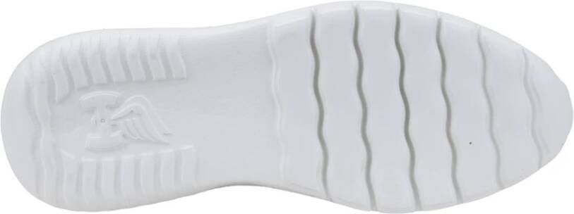 Hogan Leren Vetersneakers met Suède Inzetstuk Gray Dames