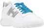 Hogan Leren Vetersneakers Multicolor Hiel White Dames - Thumbnail 2