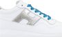 Hogan Leren Vetersneakers Multicolor Hiel White Dames - Thumbnail 5