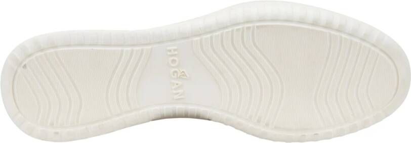 Hogan Leren Vetersneakers voor Dames Black Dames