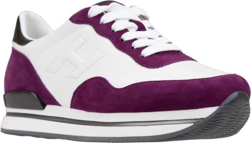 Hogan Leren Vetersneakers voor Dames Multicolor Dames