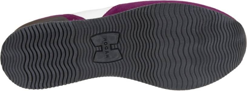 Hogan Leren Vetersneakers voor Dames Multicolor Dames