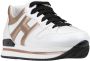 Hogan Leren Vetersneakers voor Dames Multicolor Dames - Thumbnail 2