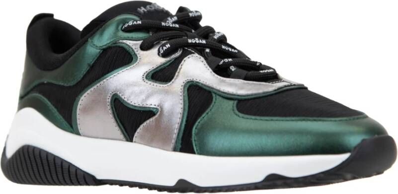 Hogan Leren Vetersneakers voor Dames Multicolor Dames