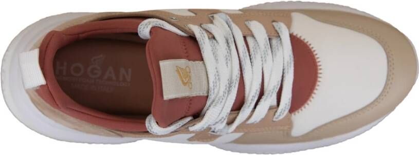 Hogan Leren Vetersneakers voor Dames Multicolor Dames