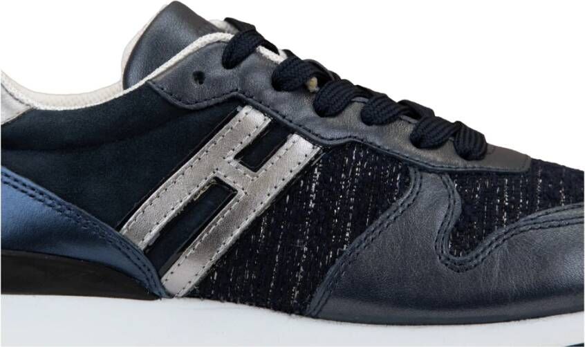 Hogan Leren Vetersneakers voor Dames Multicolor Dames