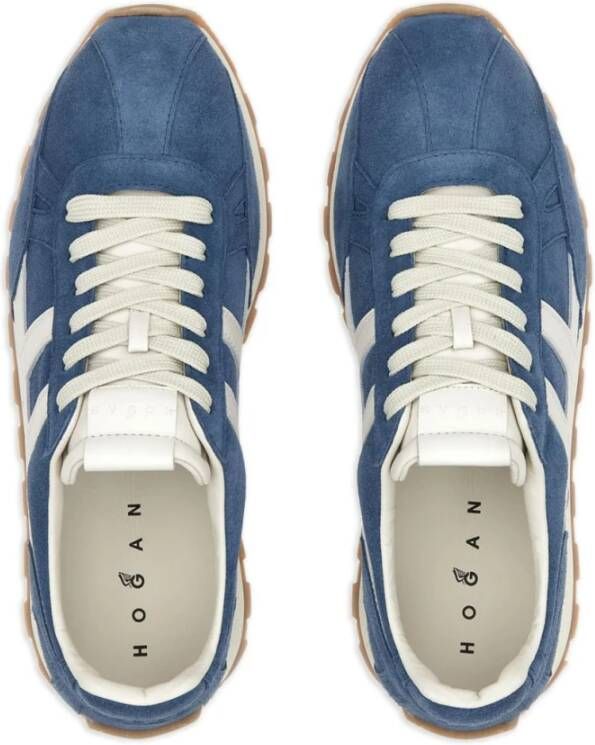 Hogan Lichtblauw Witte Sneakers Blue Heren