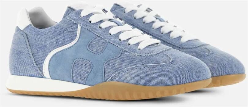 Hogan Lichtblauwe Olympia-Z Sneakers Blue Dames