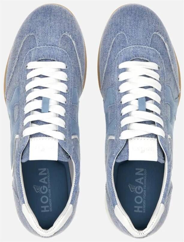 Hogan Lichtblauwe Olympia-Z Sneakers Blue Dames