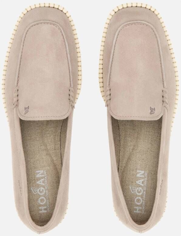 Hogan Loafers Beige Dames