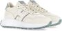 Hogan Logo-Patch Sneakers Beige Dames - Thumbnail 2