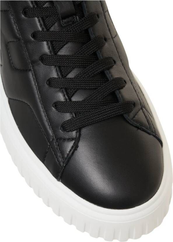 Hogan Luxe Gestreepte Sneakers Nero