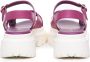 Hogan Magenta Leren Sandalen Pink Dames - Thumbnail 3