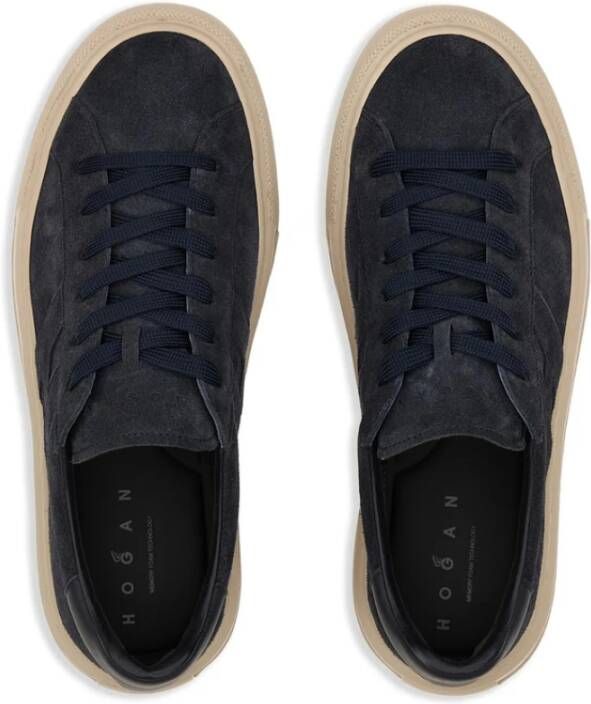 Hogan Middernachtblauwe Vetersneakers