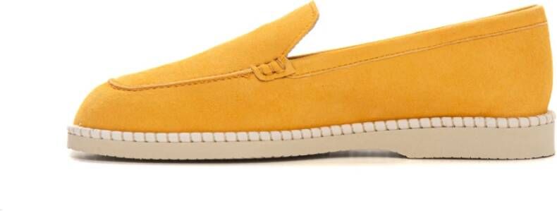 Hogan Mocassino Loafer in suede Yellow Dames