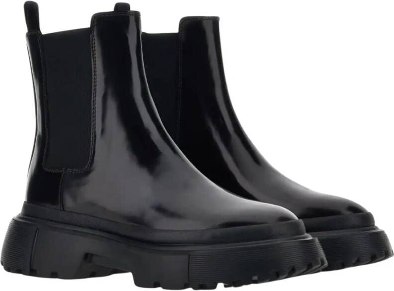 Hogan Moderne Chelsea Boot voor stedelijke stijl Black Dames