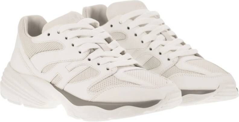 Hogan Moderne stads sneakers met tweekleurige zool White Dames