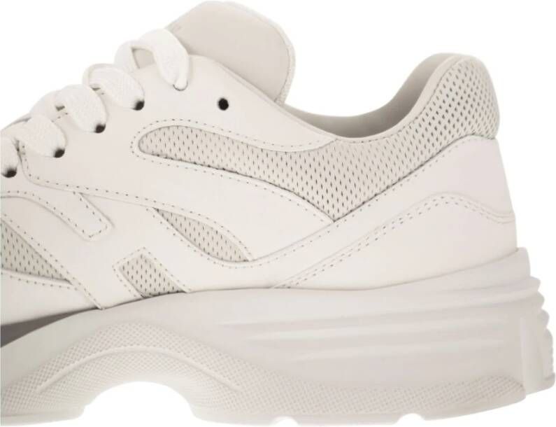 Hogan Moderne stads sneakers met tweekleurige zool White Dames