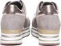 Hogan Bruine en Gouden Sneakers met Suède en Metallic Leer Brown Dames - Thumbnail 4