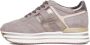 Hogan Bruine en Gouden Sneakers met Suède en Metallic Leer Brown Dames - Thumbnail 5