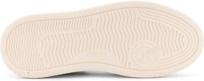 Hogan Monogram Leren Sneakers Beige Dames